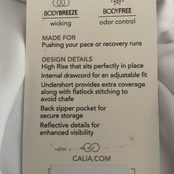 CALIA 2 In 1 Run Short White Reflective High Rise M - Picture 11 of 13